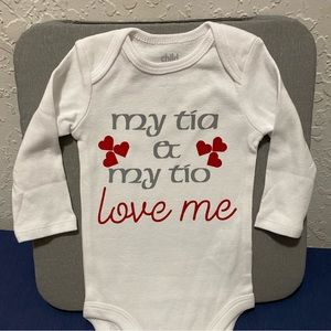 Long Sleeve onesie. My Tia loves me